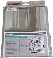 Душевая занавеска Ridder Pattern, многоцветный, 200 см x 180 см