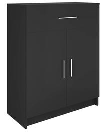 Komoda VLX 340237, juoda sp., 88 cm x 71 cm x 35 cm