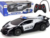 Rc policijos mašina Lean Toys City Law Enforcement, 1:16, balta sp./juoda sp.