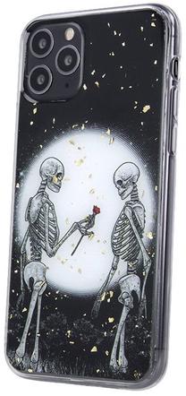 Чехол для телефона OEM Romantic Skeletons 2, белый цв./черный цв., Samsung