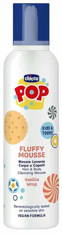 Детская пенка для умывания Chicco Pop Vanilla Wrap, 200 мл