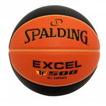 Krepšinio kamuolys Spalding Excel TF-500, 6 dydis, juoda sp./oranžinė sp.