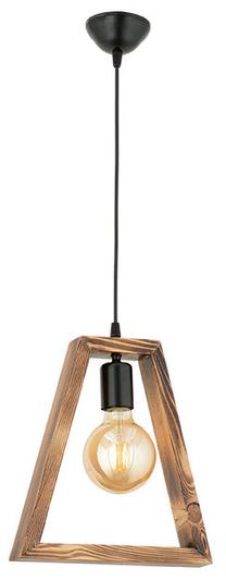 Valgusti rippuv Opviq Geometrik Ahsap Sarkit 890BCN1102, E27, 1 x 60 W, pähklipuu v. / must v.