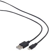Laidas Gembird, USB 2.0 Type A/Apple Lightning, juoda sp.