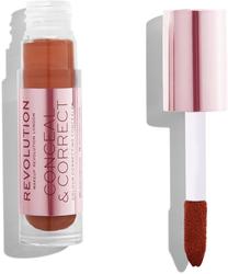 Korektors Makeup Revolution London Conceal & Correct, sarkana krās., orange, 3.4 ml