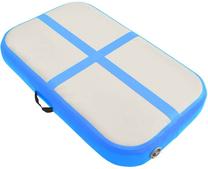 Piepūšami vingrošanas matrači VLX Gymnastics Mat 92650, zila krās./pelēka krās., 60 cm x 100 cm x 10 cm