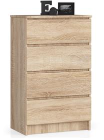 Komoda Akord Furniture Factory K60, rusva sp., 99 cm x 630 cm x 40 cm