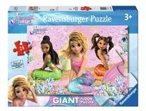 Dėlionė Ravensburger Giant Mermaid Magic, 50 cm x 70 cm, 24 vnt., įvairių spalvų