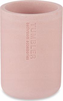 Стакан для зубных щеток Berilo Pinky, розовый цв., 7 см x 10.5 см x 7 см