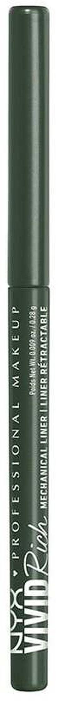 Acu zīmulis NYX Professional Makeup Vivid Rich, 0.28 g, tumši zaļa krās. 08 emerald empire
