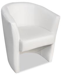 Krėslas Platan Oxford, balta sp., 67 cm x 68 cm x 78 cm