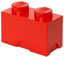 Daiktadėžė LEGO® Storage Brick 2 40021730, 2.6 l, raudona sp., 12.5 x 25 x 18 cm