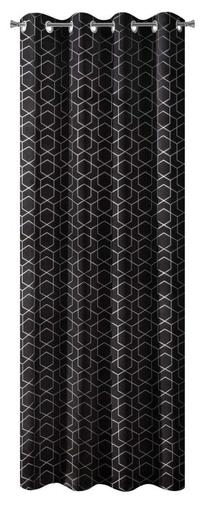 Nakts aizkari Mandi, melna krās., 135 cm x 250 cm