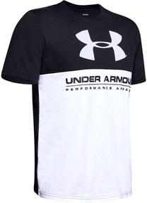 T-krekls, vīriešiem Under Armour, balta krās./melna krās., l