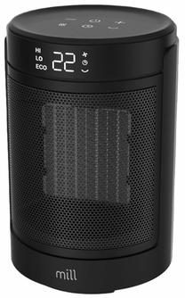 Termoventiliatorius Mill FH1500BLACK, 1.5 kW