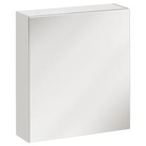 Pakabinama vonios spintelė su veidrodžiu Hakano Twin, balta sp., 15 cm x 50 cm x 55 cm
