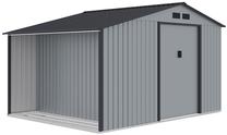 Sodo sandėliukas Madison, 255 cm x 342 cm x 202 cm, pilka sp.