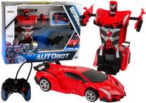 RC трансформатор Lean Toys AutoBot 12087, универсальный, красный цв.