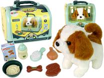 Pliušinis žaislas šuo Lean Toys Pet Cage, įvairių spalvų, 12 vnt.