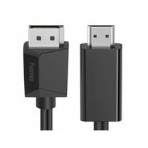 Kabelis Hama DisplayPort - HDMI 4K Displayport, HDMI, 1.5 m, melna krās.