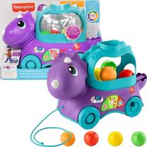 Развивающая игра Mattel Fisher Price Poppin Triceratops, EN, фиолетовый цв.