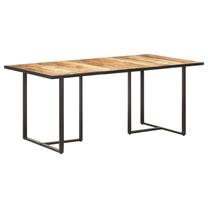 Stalas VLX 320695, ruda sp./juoda sp., 180 cm x 90 cm x 76 cm