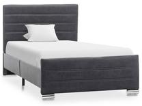Lova viengulė VLX Bed Frame, 90 x 200 cm, pilka sp., be čiužinio, su grotelėmis