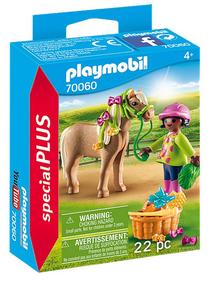 Комплект Playmobil Girl With Pony 70060, 22 шт., многоцветный