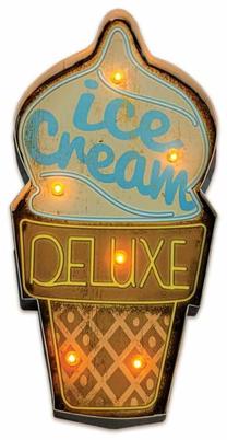 Dekoracija Forever Light Ice Cream su LED apšvietimu, 47.5 cm, įvairių spalvų