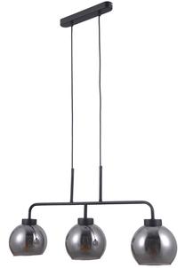 Valgusti rippuv Italux Poggi PND-28028-3, E27, 3 x 40 W, must v. / must v.