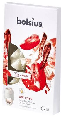 Свеча, ароматическая Bolsius True Moods Get Cosy, 6 шт., белый цв.