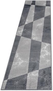 Kiliminis takas Base Geometric, pilka sp., 250 cm x 80 cm