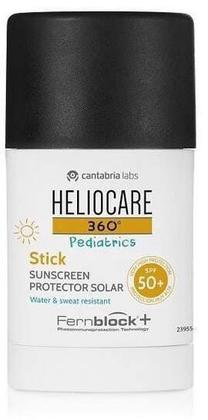 Priemonė įdegio priežiūrai kūnui Heliocare 360º Pediatrics Stick SPF50+, 25 g