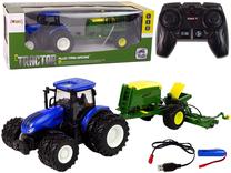 Rc трактор Lean Toys Farm Machine, синий цв./зеленый цв.