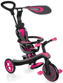 Triratukas Globber Explorer 4 in 1, juoda sp./rožinė sp.