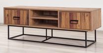ТВ стол Kalune Design Quantum Silva, черный цв./сосновый цв., 140 см x 40 см x 50 см