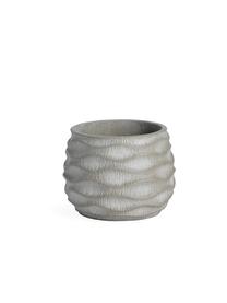 Gėlių vazonas Domoletti BTP016C, cementas, Ø 16.5 cm, pilka sp.