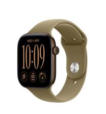 Viedpulkstenis Apple Watch Series 12 GPS + Cellular 42mm MJG44ET/A, dark bronze aluminium korpuss ar olive sporta siksniņu - S/M