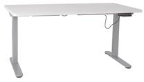 Rakstāmgalds Home4you Ergo-2, 140 cm x 70 cm, 62 - 125 cm, balta krās./pelēka krās.