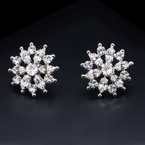 Auskari Diamond Sky, caurspīdīga krās./sudraba krās.