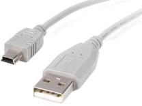 Laidas Mocco, Mini USB/USB, balta