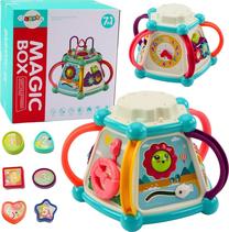 Развивающий кубик Lean Toys Magic Box 7in1, 28 см, многоцветный