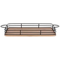 Padėklas 4Living 063468, 41 cm, 22 cm, Ruda sp./Juoda sp.