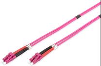 Сетевой кабель Assmann Digitus DK-2533-05-4 LC, LC, 5 м, розовый цв.