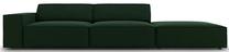 Sofa Micadoni Home Jodie 3 Seats, tamsiai žalia sp., dešininė, 262 x 102 cm x 70 cm