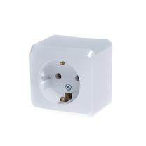 Kištukinis lizdas Schneider Electric Prima WDE001080, su įžeminimu, balta sp.