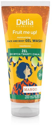 Sejas mazgāšanas želeja Delia Cosmetics Fruit Me Up! Mango, 200 ml, 3+