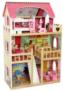 Lėlių namas EcoToys 4109, įvairių spalvų