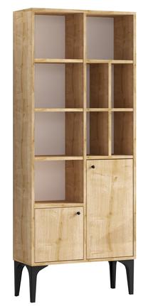 Pastatoma lentyna Kalune Design Castor 393MRD1233, šviesiai ruda sp., 175 cm x 60 cm x 30 cm