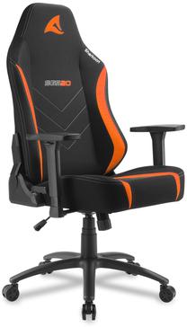 Spēļu krēsls Sharkoon Skiller SGS20 Fabric, 50.5 x 55 x 120 - 130 cm, melna krās./oranža krās.